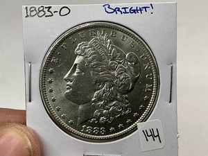 lot 144 image: 1883-O Morgan Silver Dollar