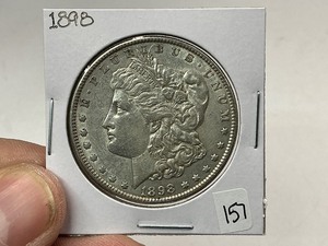 lot 157 image: 1898 Morgan Silver Dollar