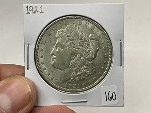 lot 160 image: 1921 Morgan Silver Dollar