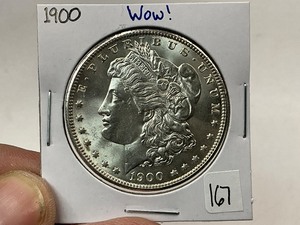lot 167 image: 1900 Morgan Silver Dollar