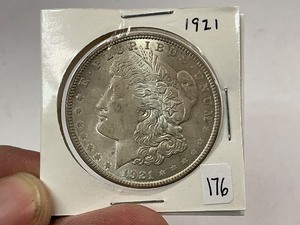 lot 176 image: 1921 Morgan Silver Dollar