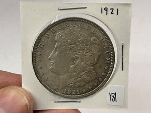 lot 181 image: 1921 Morgan Silver Dollar
