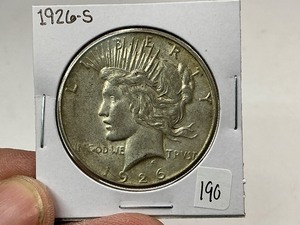 lot 190 image: 1926-S Peace Silver Dollar