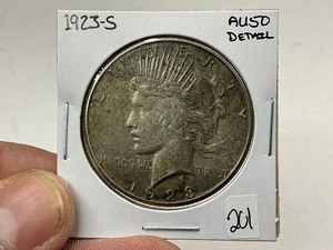 lot 201 image: 1923-S Peace Silver Dollar