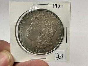 lot 204 image: 1921 Morgan Silver Dollar