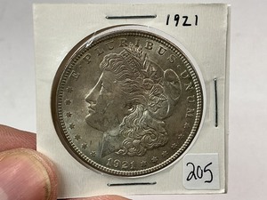lot 205 image: 1921 Morgan Silver Dollar