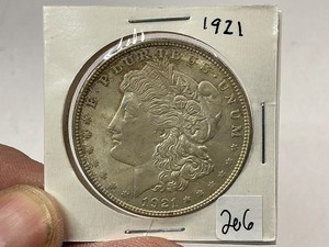 lot 206 image: 1921 Morgan Silver Dollar
