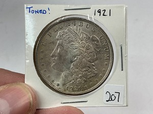 lot 207 image: 1921 Morgan Silver Dollar