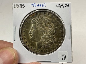 lot 211 image: 1898 Morgan Silver Dollar