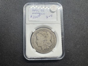 lot 7 image: Key Date 1891-CC Morgan Silver Dollar