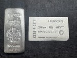 Heraeus Ten Ounce .999 Silver Bar with COA
