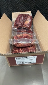 lot 101 image: H - Beef Ribeye Roll Steaks With Fat Added - 10 lb 4 oz