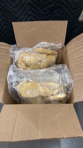 lot 102 image: I - Tyson Red Label Fully Cooked Golden Crispy Chicken Tender Fritters With Rib Meat 10 Lbs