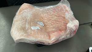 lot 151 image: M - Pork Belly - Frozen 5 lb 10.5 oz - USDA Inspected (EST. 360)