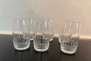 lot 49 image: Vintage Cut Crystal Water Glasses Belfast Pattern (Qty 6)