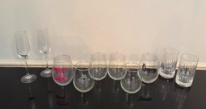 lot 58 image: Miscellaneous Glassware (Qty 10) - Schott Zwiesel, University of Minnesota, Queen and Pilsner Glasses