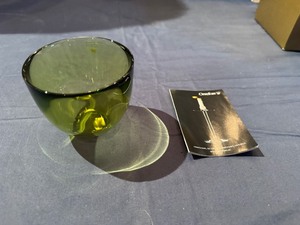 lot 26 image: Orrefors Sweden Green Crystal Dish