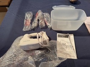 lot 96 image: Hamilton Beach Hand Mixer with Multiple Attachments and Storage Case (Never Used)