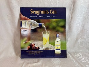 lot 123 image: Seagrams Gin Tin Sign (18 x 20)