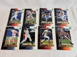 lot 140 image: Pinnacle Baseball Large Cards Featuring Mystery Card within the Large Card (8 Cards)