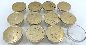 lot 91 image: Kerr Jelly Glass Jars - 12-Count Set with Gold Lids, 10 oz Each