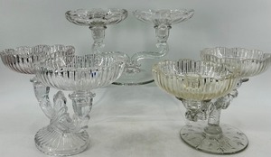 lot 165 image: Vintage Crystal Candle Saucer  Bobeche Candelabras - QTY 3