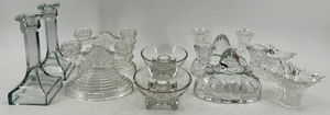 lot 177 image: 5 Vintage Candle Holder Pairs
