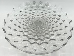 lot 211 image: Vintage Fostoria American Clear Glass Footed Cake Plate