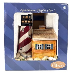 lot 187 image: Gibson Everyday Lighthouse Cookie Jar - 11 34 in tall