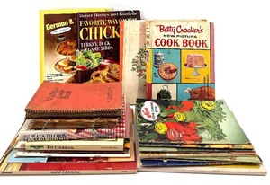 lot 205 image: Betty Crockers New Picture Cook Book & Vintage Cook Books Collection