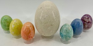 lot 57 image: Marble Eggs (Lot of 7)