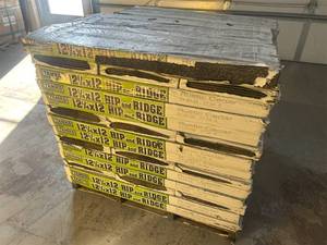 TAMKO Pallet of 42 Bundles of- 12-1/4 x 12 Hip and Ridge Rustic Cedar Hip and Ridge Cap Roofing Shingles (33.3 lin. ft. Per Bundle) Retail Value of $2,519