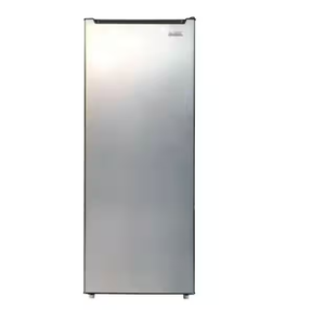 lot 18 image: Frigidaire 7.0 cu. ft. Upright Convertible FridgeFreezer in Stainless Look Model # EFRF7010-B-6COM (Minor Transit Damage, See Photos)