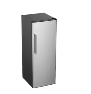 lot 20 image: Vissani 24 in. 11 cu. ft. Convertible Auto Defrost Garage Ready Upright FreezerRefrigerator in Stainless Steel Model # VSF11US2A16 (Minor Transit Damage, See Photos)