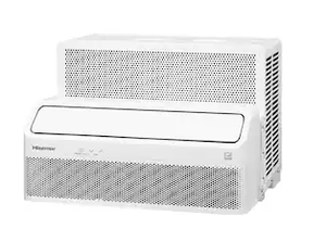 lot 80 image: Hisense - 450 Sq. Ft. 12,000 BTU Cooling Window Air Conditioner Inverter - White Model AHLW1225TW1W Height 14.6 in Width 20.3 in Depth 20.5 in