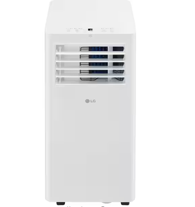 lot 93 image: LG 5,100 BTU (DOE) 9,000 BTU (ASHRAE) 115-Volt Portable Air Conditioner with Dehumidifier Function and Remote in White Model # LP0525WFR