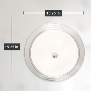 lot 310 image: DESIGNERS FOUNTAIN Reedley 3-Lights Flush Mount Ceiling Light, 15 Inch Lighting Fixture for Kitchen, Bedroom, Bathroom, and Hallway, Pewter with Etched Glass, 1257L-PW-W