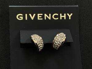 lot 121 image: Givenchy Pave Huggie Drop Earrings Gold