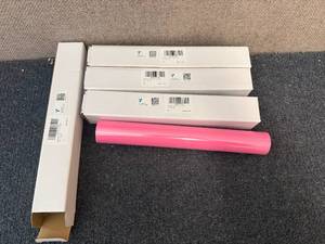 lot 18 image: 4 Rolls Of Pink Heat Transfer Vinyl