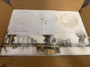 lot 64 image: 3Pc Hanging Light Fixture