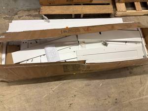 lot 75 image: White 3 Door Cabinet