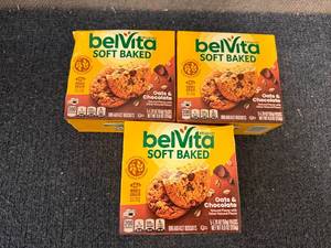lot 218 image: 3 Boxes Of Belvita Soft Baked Cookies