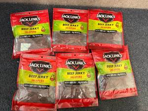 lot 223 image: 6 Bags Of Jack Links Jalapeno Beef Jerky