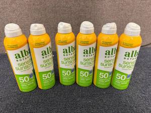 lot 350 image: 6 Bottles Of Alba Botanical 50 Spf Sunscreen