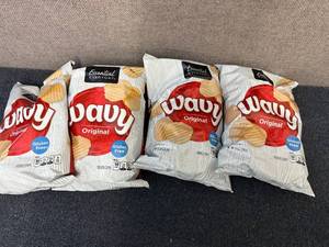lot 148 image: 4 Bags Of Wavy Original Chips