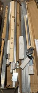 lot 38 image: TSQAL06-6.6FT Pocket Door Hardware Kit - Aluminum Sliding Track & Hangers