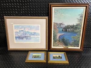 lot C-47 image: Scott Innazzo Split Rock - Framed Art Print (Lot of 4)