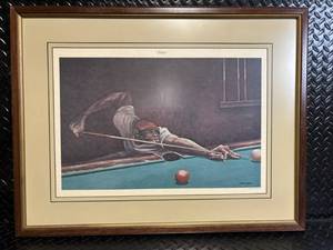 lot C-51 image: Ernie Barnes Jake Framed Print (1973) The Company of Art - 28x24 in