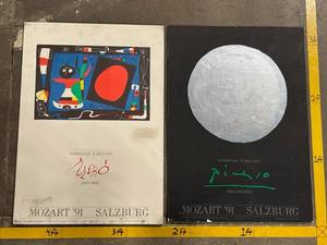 lot 77 image: Hommage  Mozart Poster Set - Mir & Picasso (Mozart 91 Salzburg) (Lot Of 2)