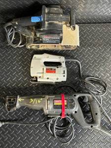 lot 99 image: Craftsman Belt Sander 315.117150 3x21 in - Skil Jig Saw 482 - Craftsman Jig Saw 6.5A